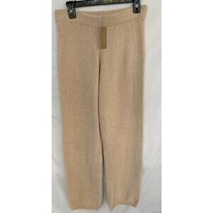 NWT Hello Nite! Wide Leg Chenille Lounge Pants Size Medium Color Oatmeal Cozy